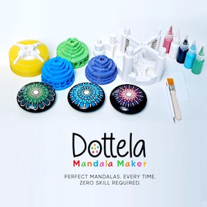 Mandala Maker Kit - Create Perfect Symmetrical Dot Mandalas on Stones - Dotting Tool Set for Beginners & Artists