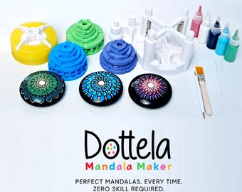 Mandala Maker Kit: Symmetrical Dot Painting Tool Set