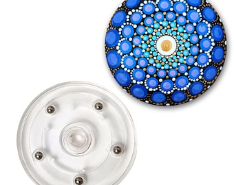 Mandala Dotting Lazy Susan – 4" Rotating Tray for Painting Art Stones (Acrylic) x 1