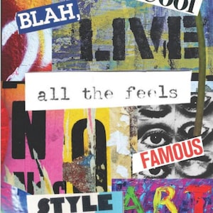 Colorful Modern Urban Collage Wreck it, Art Creative Notebook Journal per adolescenti e adulti: 6x9 pollici 120 pagine vuote per diario spazzatura