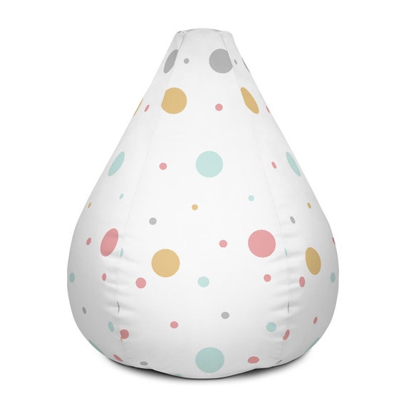 Bean Bag Chair Colorful Pastel Polka Dot Nursery Baby Bean Etsy