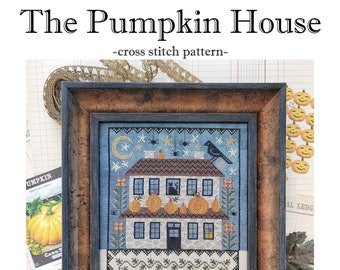 PDF- Pumpkin House cross stitch pattern