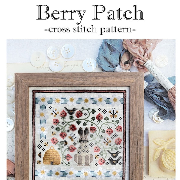 Berry Patch- PDF cross stitch pattern by Hello From Liz Mathews