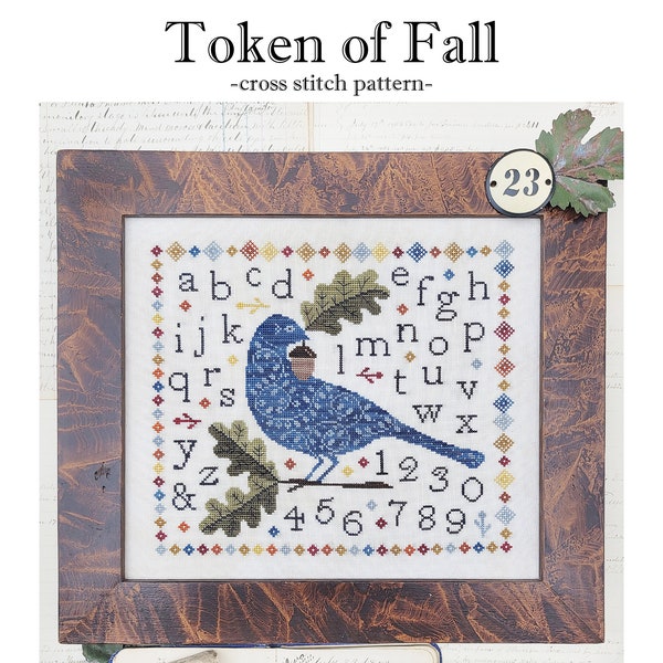 PDF- Token of Fall cross stitch pattern