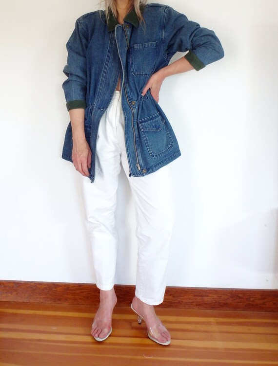 denim jacket cord collar