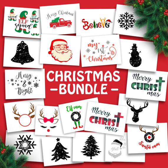 Download Free Christmas Svg Bundle Merry Christmas Svg Files For Cricut Etsy SVG DXF Cut File