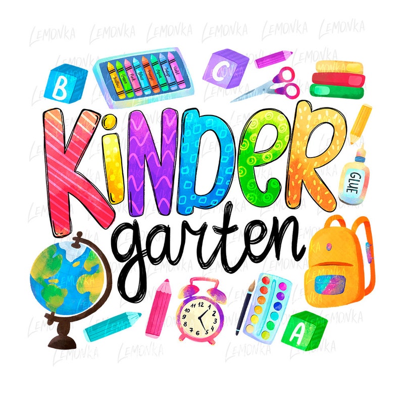 Kindergarten Png Kindergarten Sublimation Designs Download | Etsy