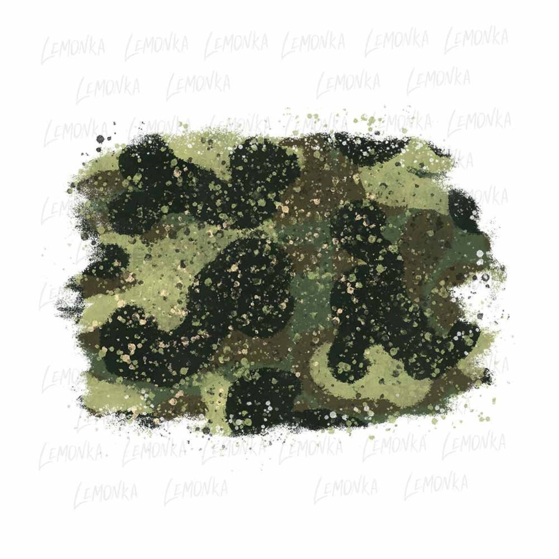 Camouflage Background png Camo Frame png Distressed Grunge Etsy