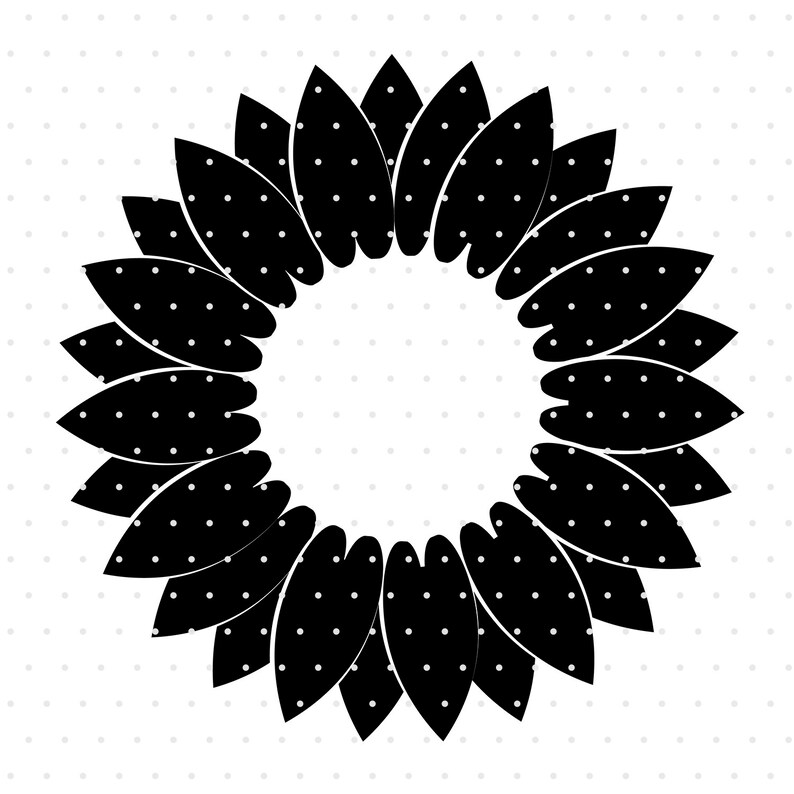 Download Sunflower silhouette flower svg sunflower png sunflower | Etsy