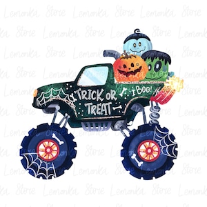 Halloween-kinderen png, Trick or Treat-png, jongens Halloween Truck-sublimatieontwerpen downloaden, meisjes halloween, png