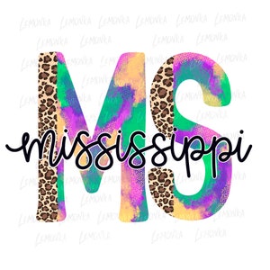 Leopard Mississippi MS Mardi Gras png Sublimation Designs Download