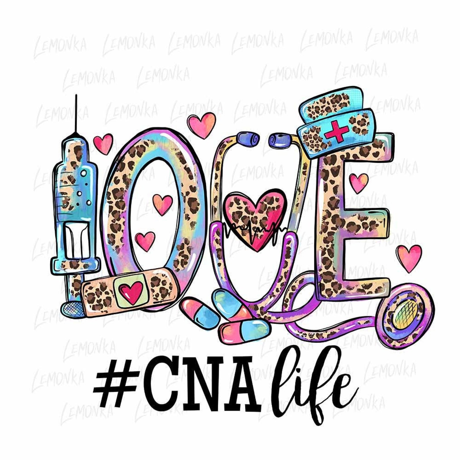 Download Love CNA life png Nurse sublimation Designs download ...