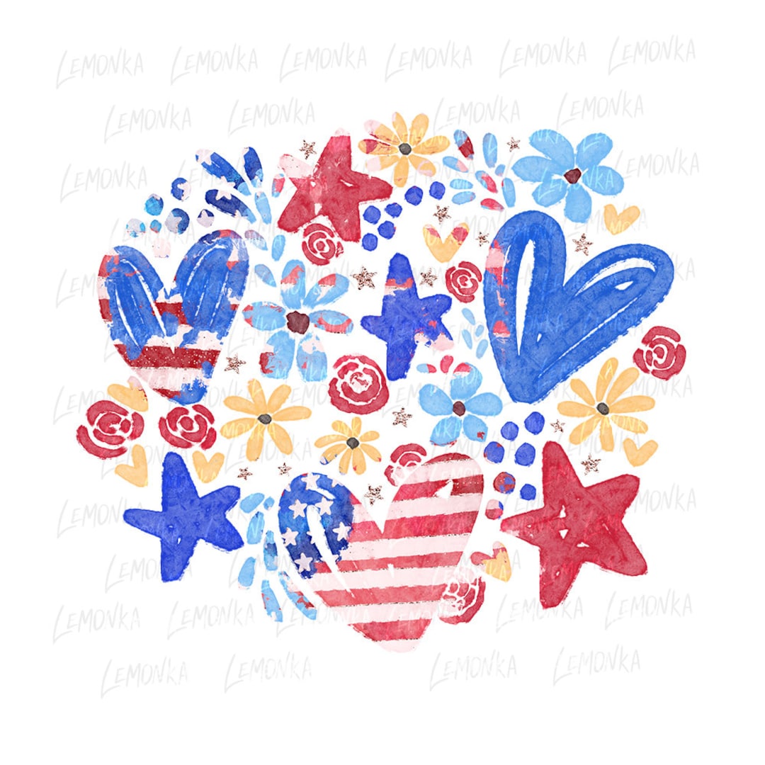 4th of July Png Sublimation Designs Download 4th of July - Etsy