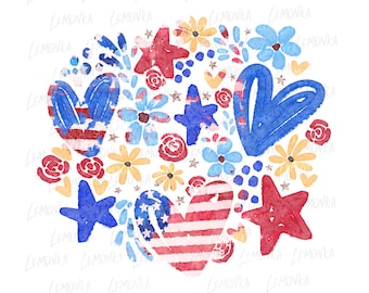 4. Juli 2018 Blumen, 4.Juli png Design, 4