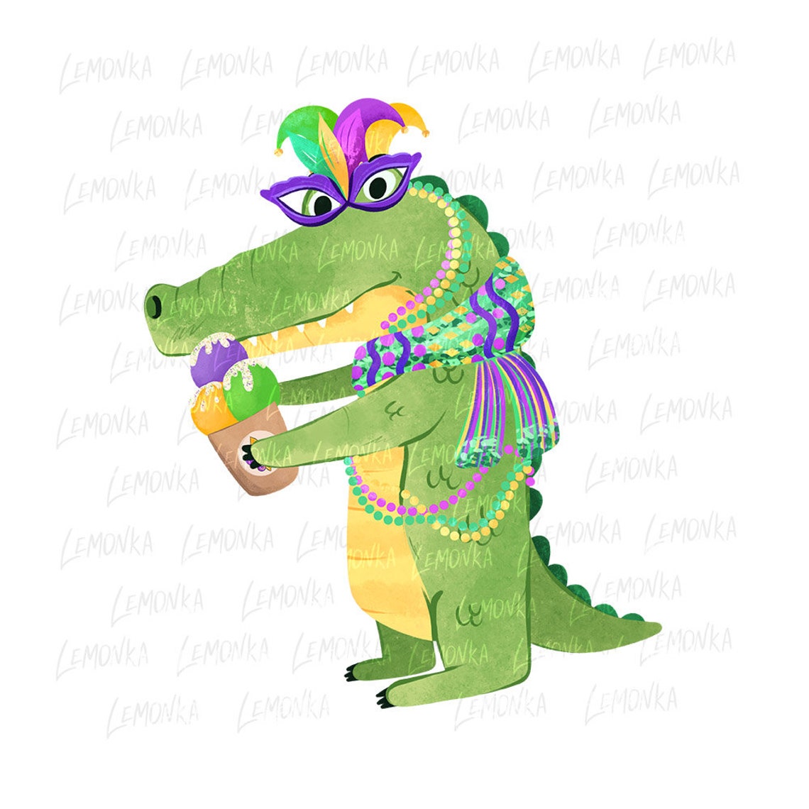 queen of sparkles mardi gras alligator