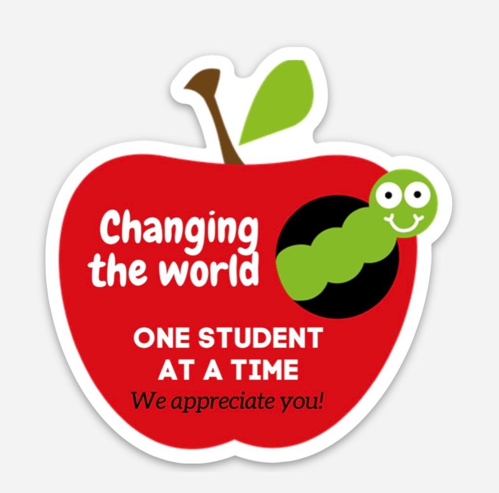 Teacher appreciation sticker teacher appreciation week | Etsy