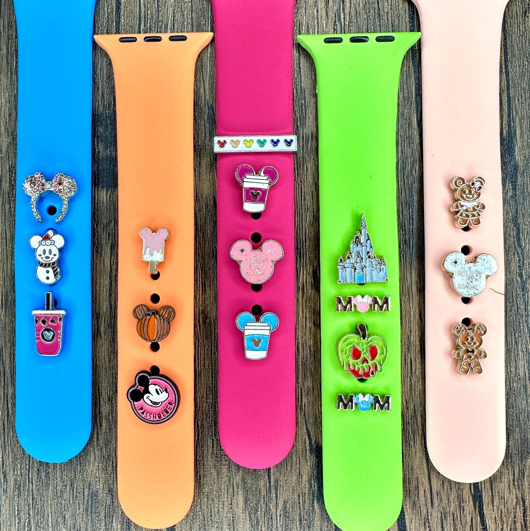 Watch Band Charms Mickey Holiday Mouse Charms Smart Watch Etsy