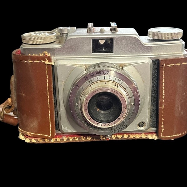 Vintage Ansco Super Memar Camera with Cowhide Case