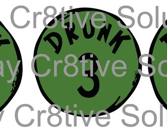 Borracho 1,2,3 svg. Día de San Patricio borracho svg