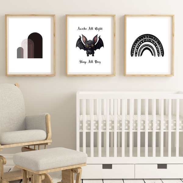 Gothic Nursery Wall Art - Etsy