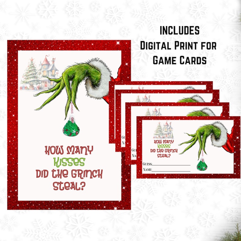 Grinch Game Bundle 7 Games Grinchmas Games Christmas Party Games How