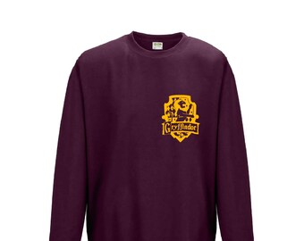 Gryffindor House Sweatshirt Burgundy, gift for him, gift for her, christmas, halloween, present