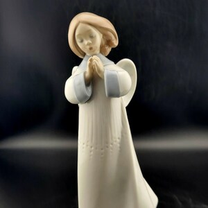 An Angel&#39;s Song by Lladró porcelain figurine,   Vintage Lladro Angel, pastel Angel figurine made in Spain,  beautiful Angel