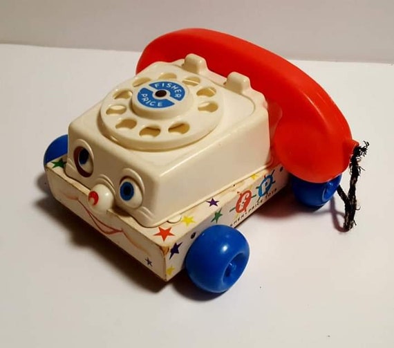 Vintage Fisher Price Telephone Toy Zfisher Price Vintage Pull Etsy