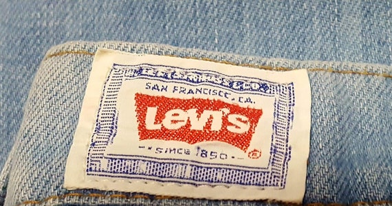 Vintage 1970's Levi's denim bell bottom jeans, Vin