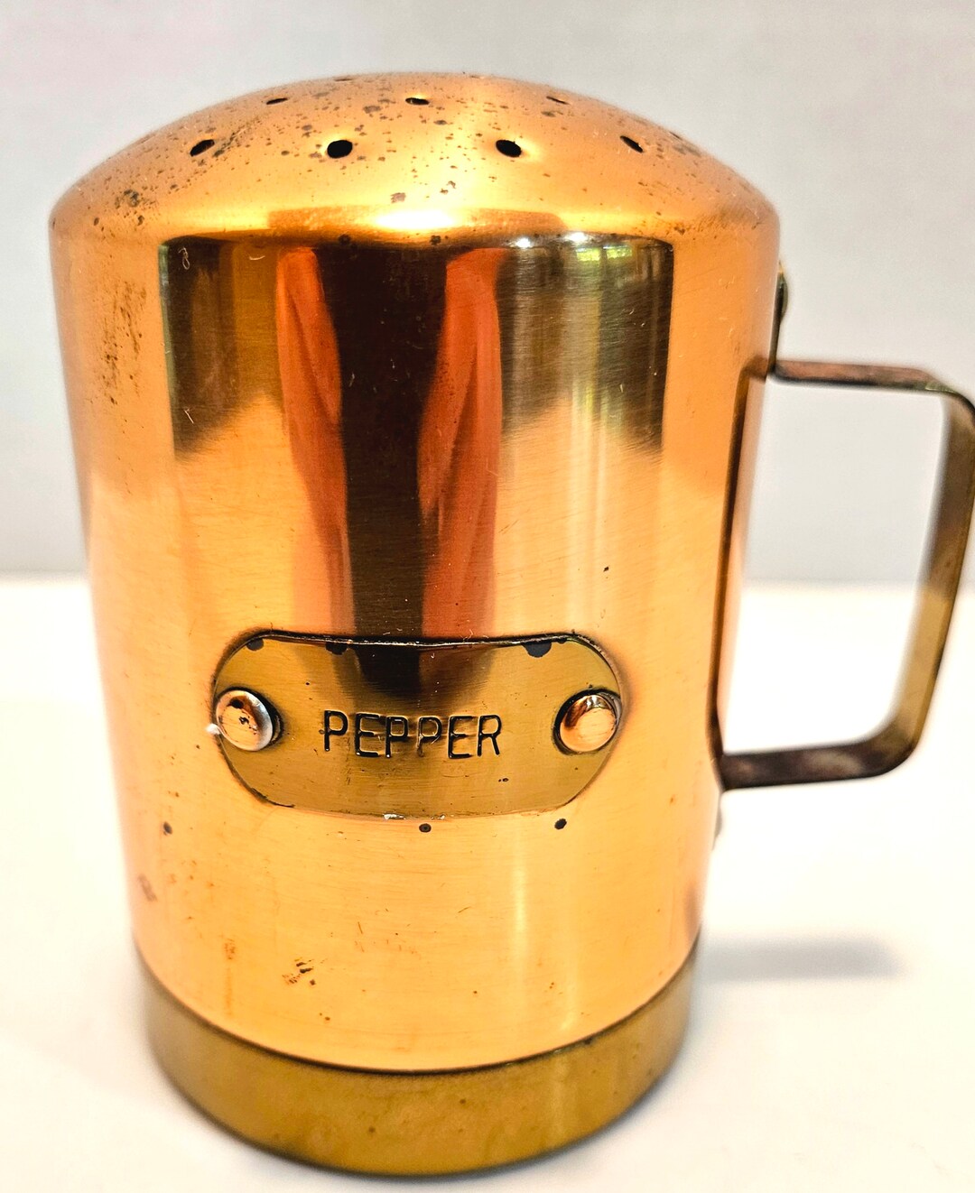 Vintage Solid Copper Pepper Shaker Made in Korea Copper Etsy