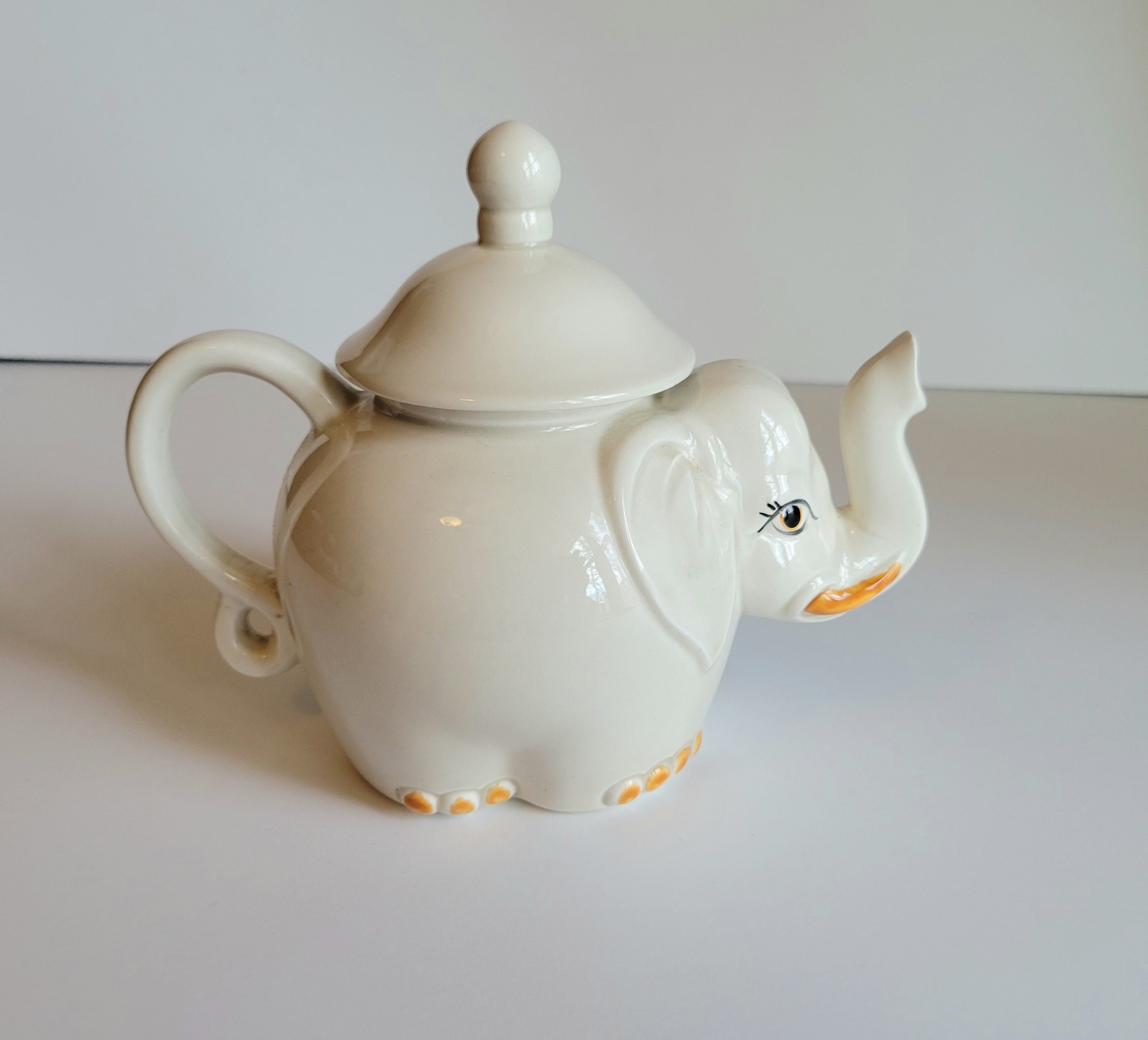 Elephant Teapot Vintage Elephant Teapot Cute Teapot Vintage Etsy
