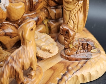 Zachariah Bros Olive Woood Nativity Scene ~ Handcrafted in
