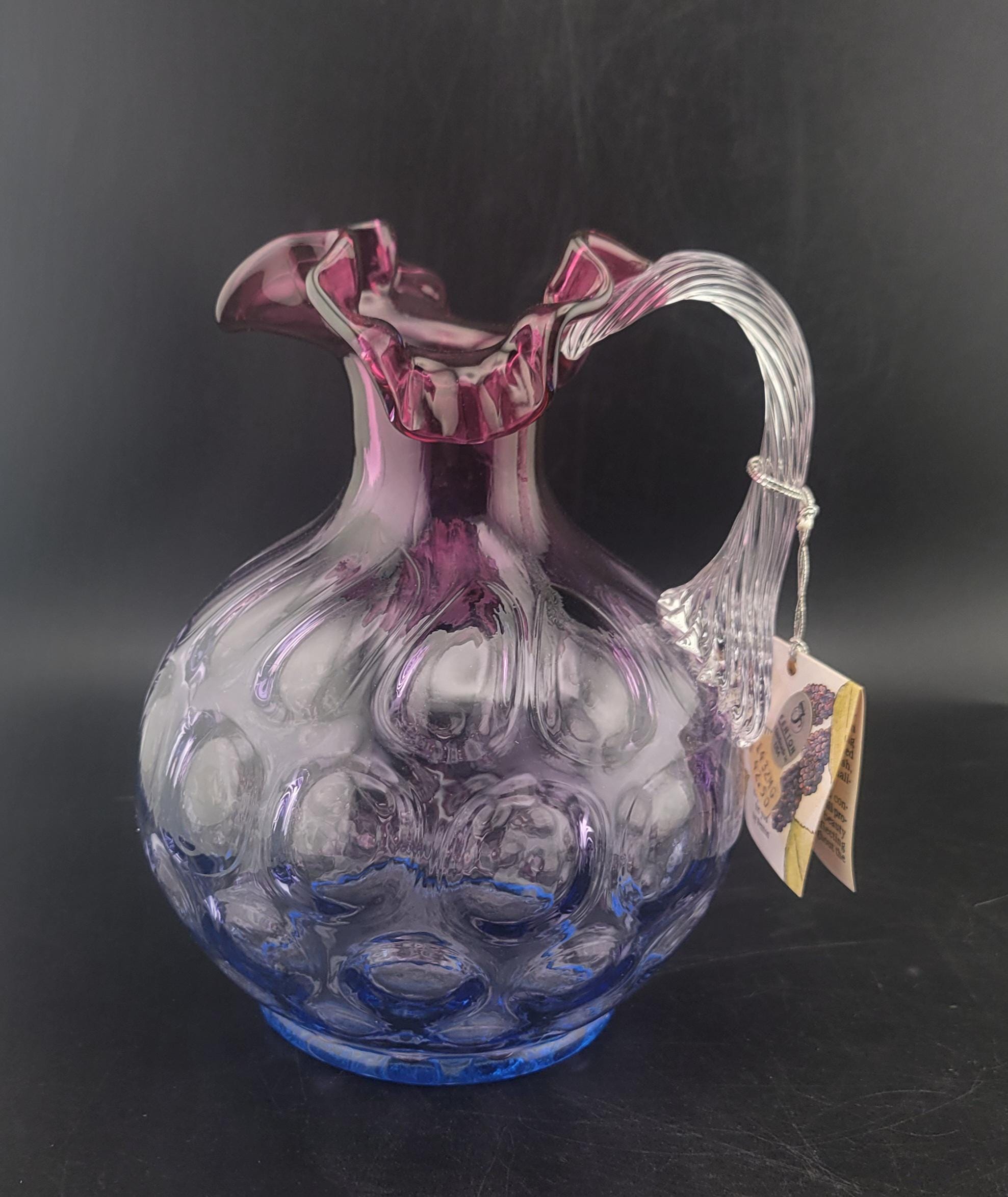 Fenton Purple Pitcher - Etsy