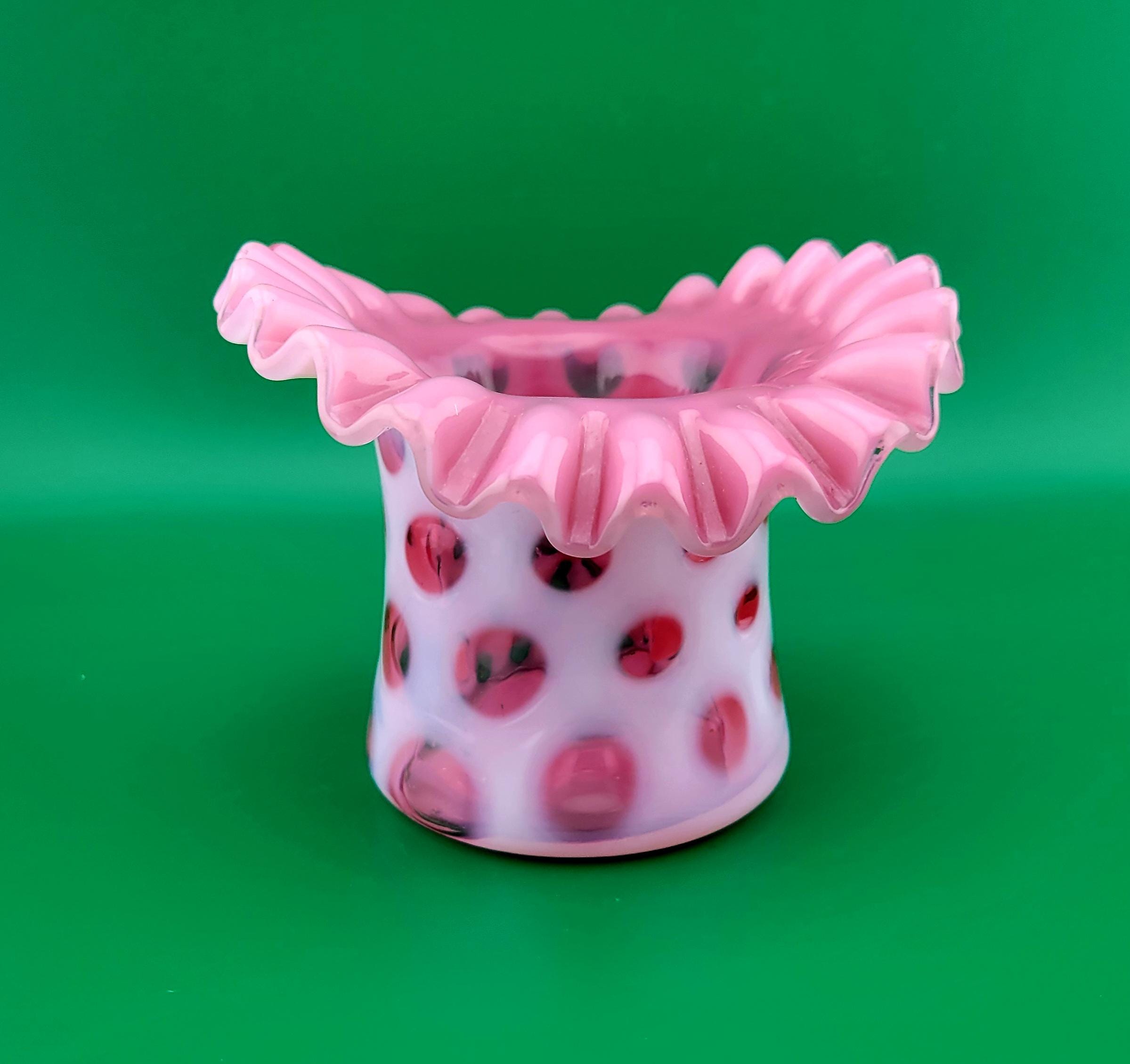 花瓶・フラワースタンド VINTAGE FENTON COIN DOT BOWL VINTAGE FENTON COIN DOT BOWL 花瓶・フラワースタンド