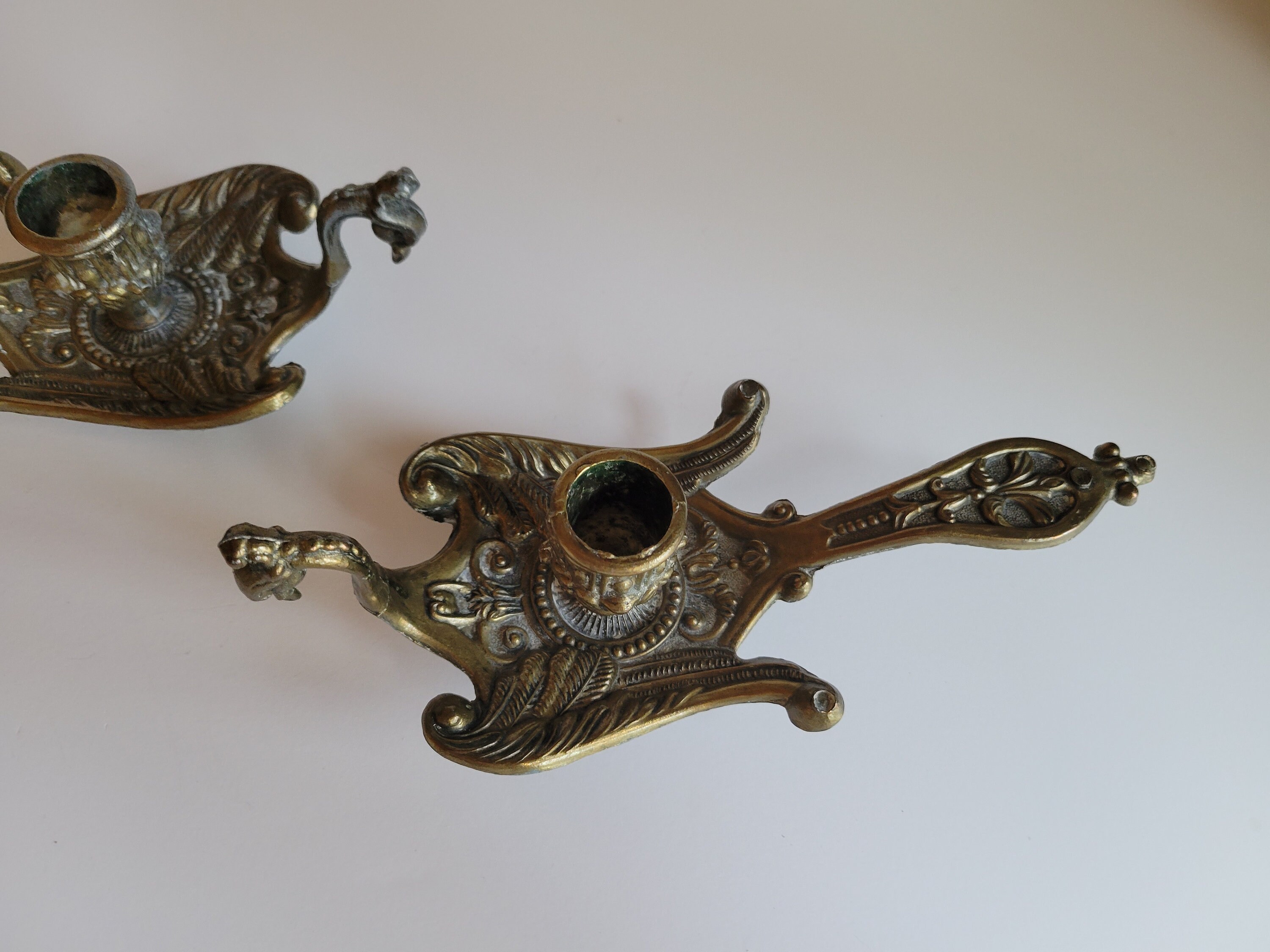 Vintage Brass Peacock Candle Holders Brass Peacocks Vintage Etsy