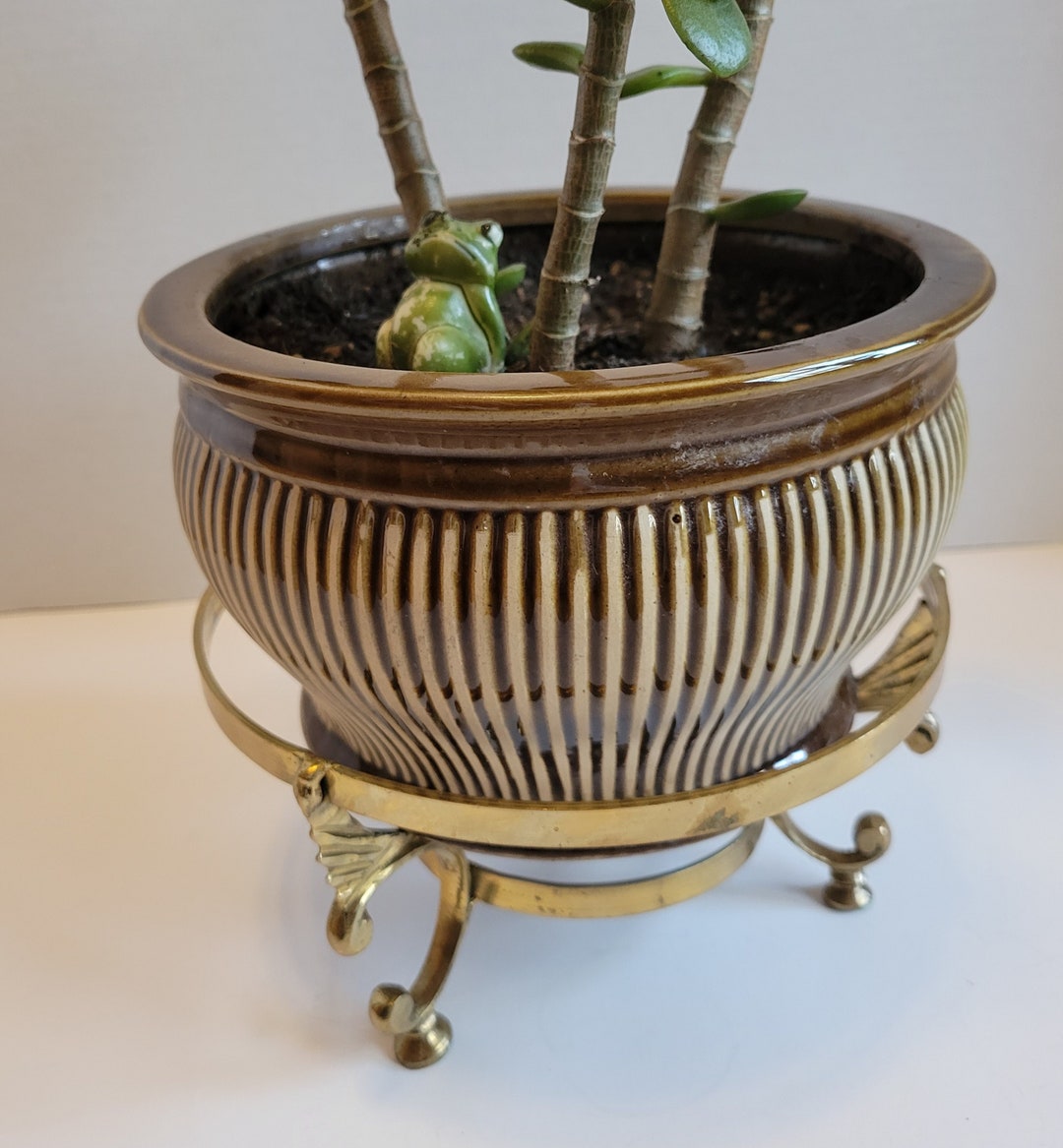 Brass Plant Stand Brass Plant Holder Brass Brass Plant Pot Etsy