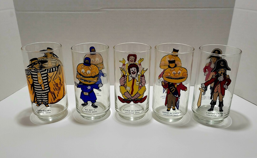 Mcdonalds Collectible Glasses Mcdonalds Glasses Mcdonalds - Etsy