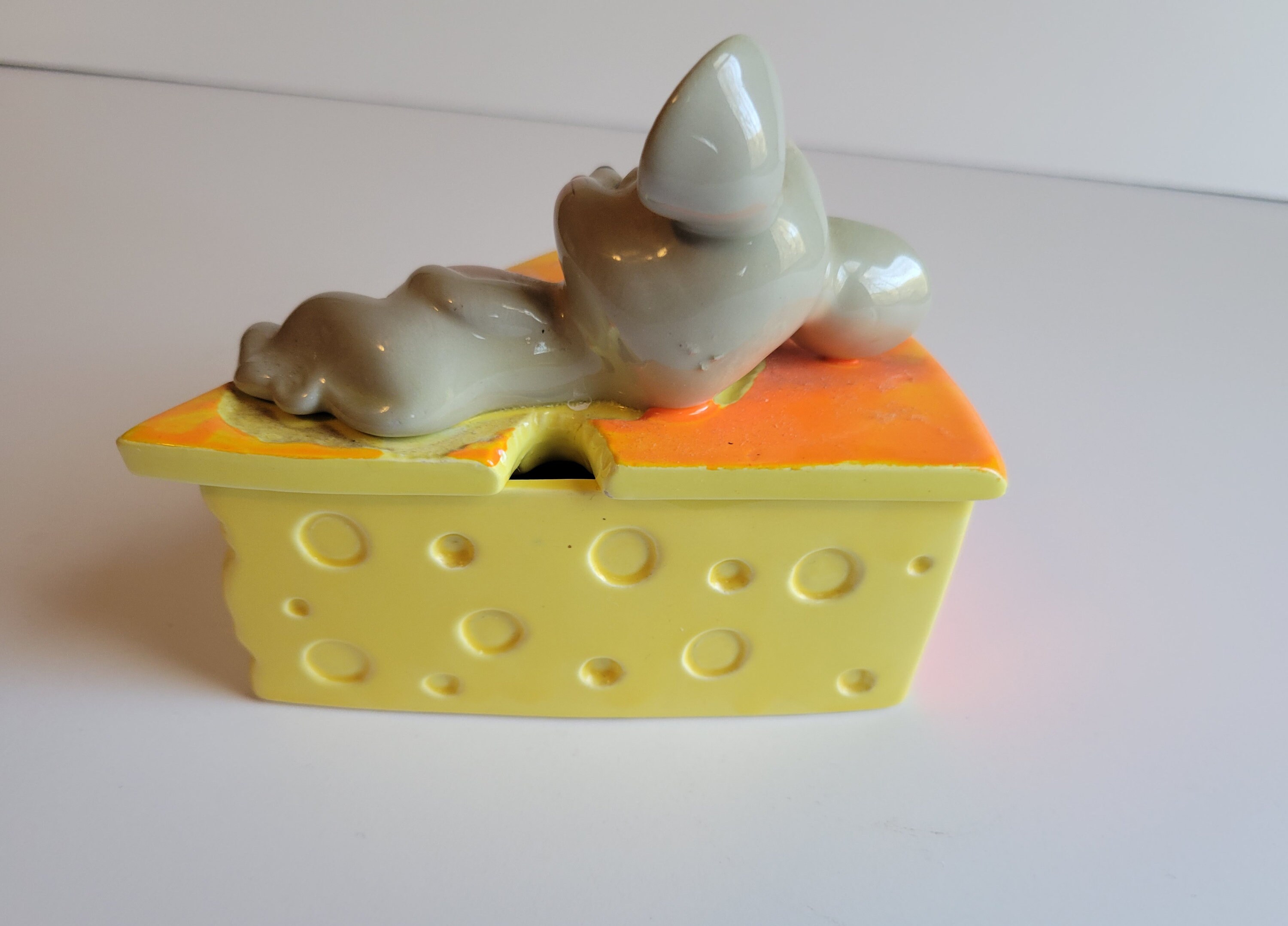 Mouse on Cheese Cheese Holder Cute Mouse Cheese Box Vintage Etsy