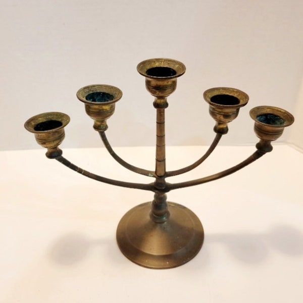 Vintage brass Candelabra, cottagecore, brass,  Candelabra, Candlestick holder, brass Candelabra, Candelabra centerpiece