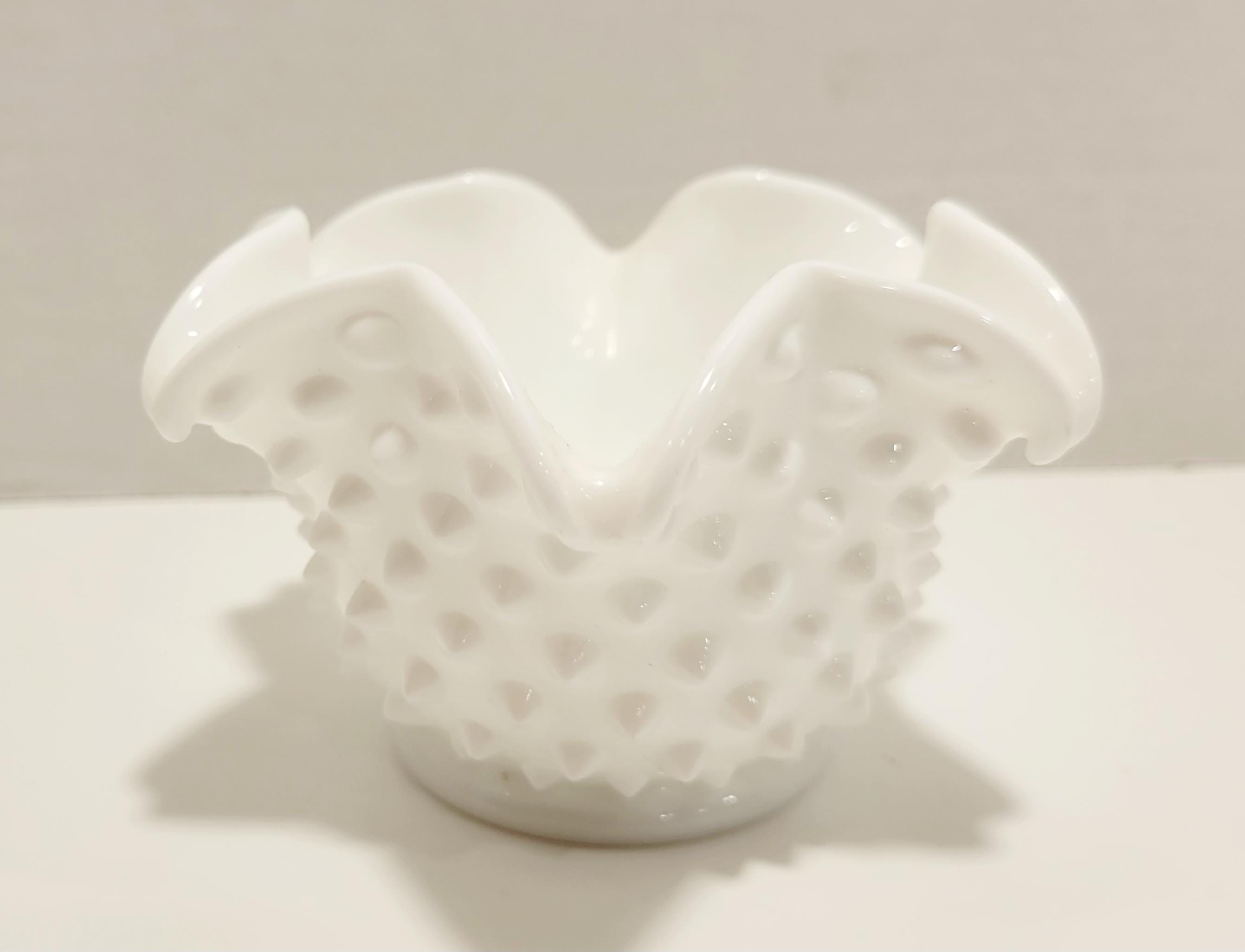 Vintage Fenton Hob Nail Glass, Vintage Milkglass, Vintage Fenton