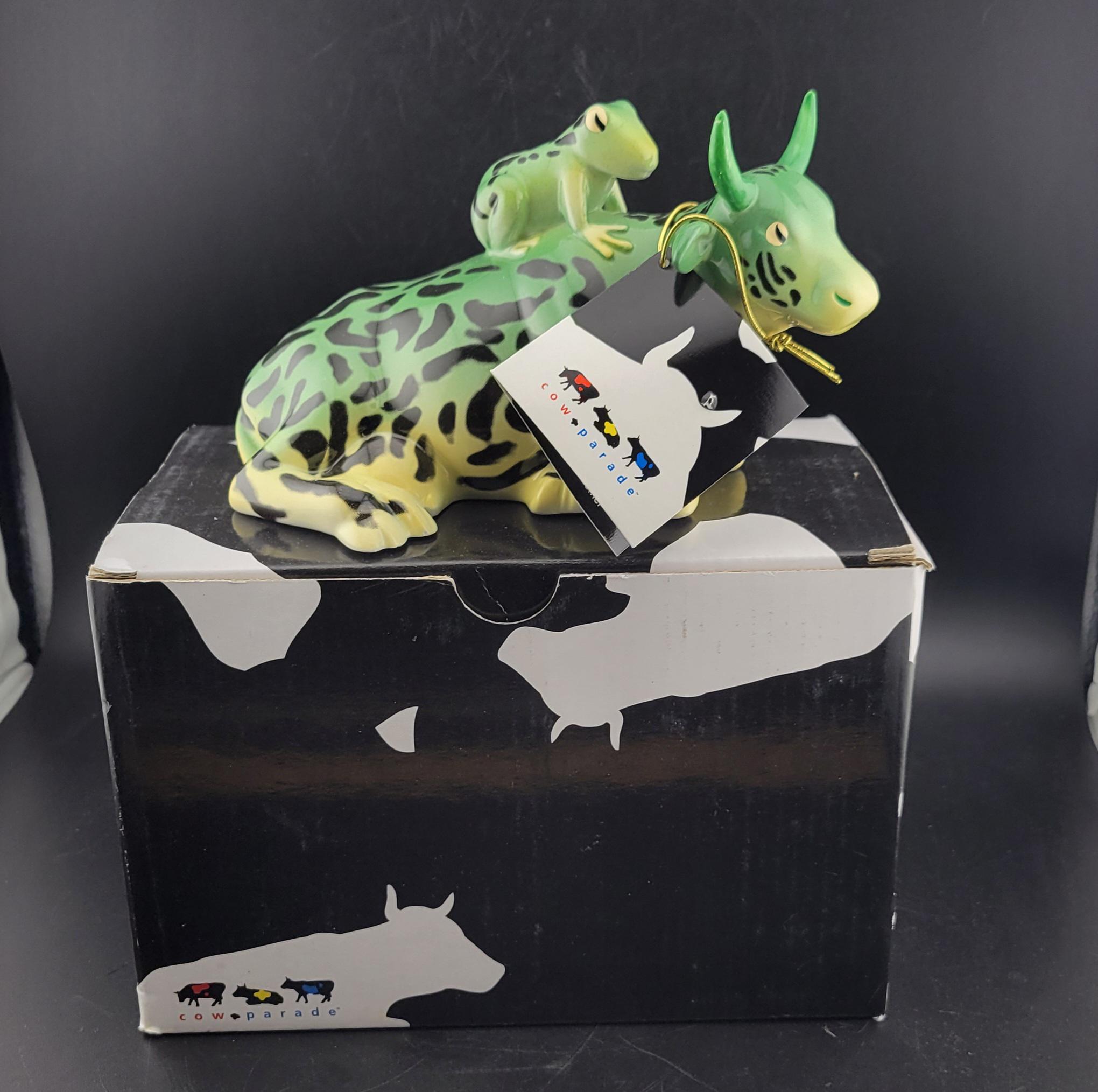Frog Cow, Parade of Mother Frog Cow, Green Cow With Frog, Cow