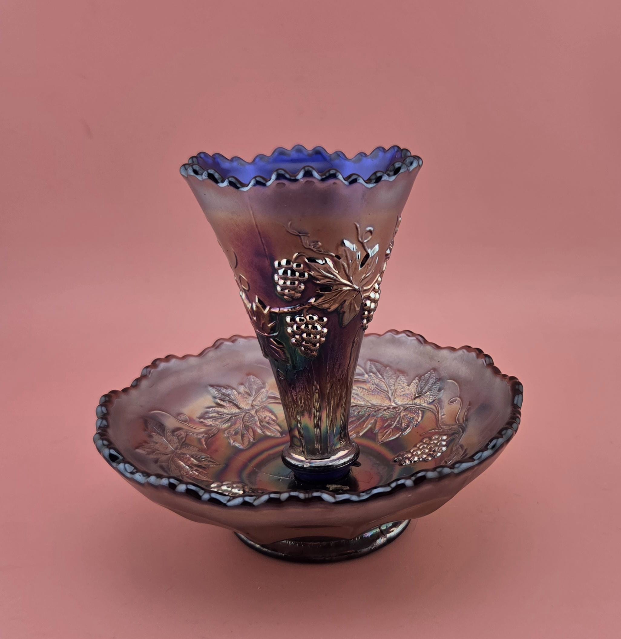 Carnival Glass Vase by Fenton - Etsy
