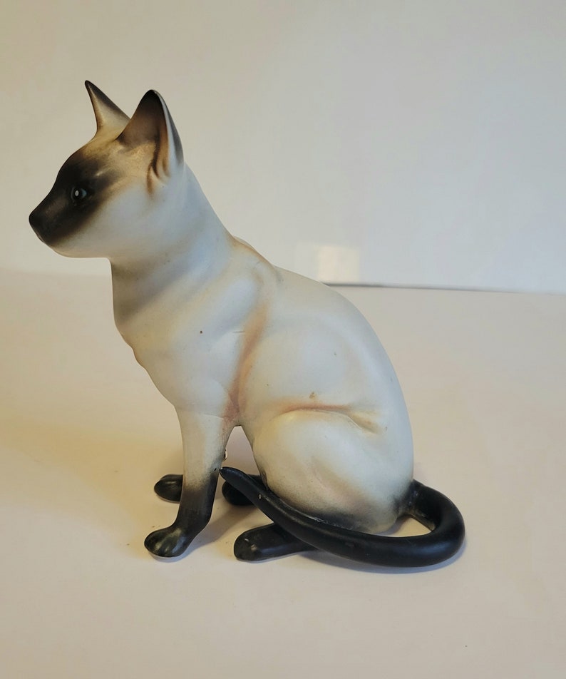 Lefton Siamese Cat Figurine Siamese Cat Figurine Vintage Cat Etsy