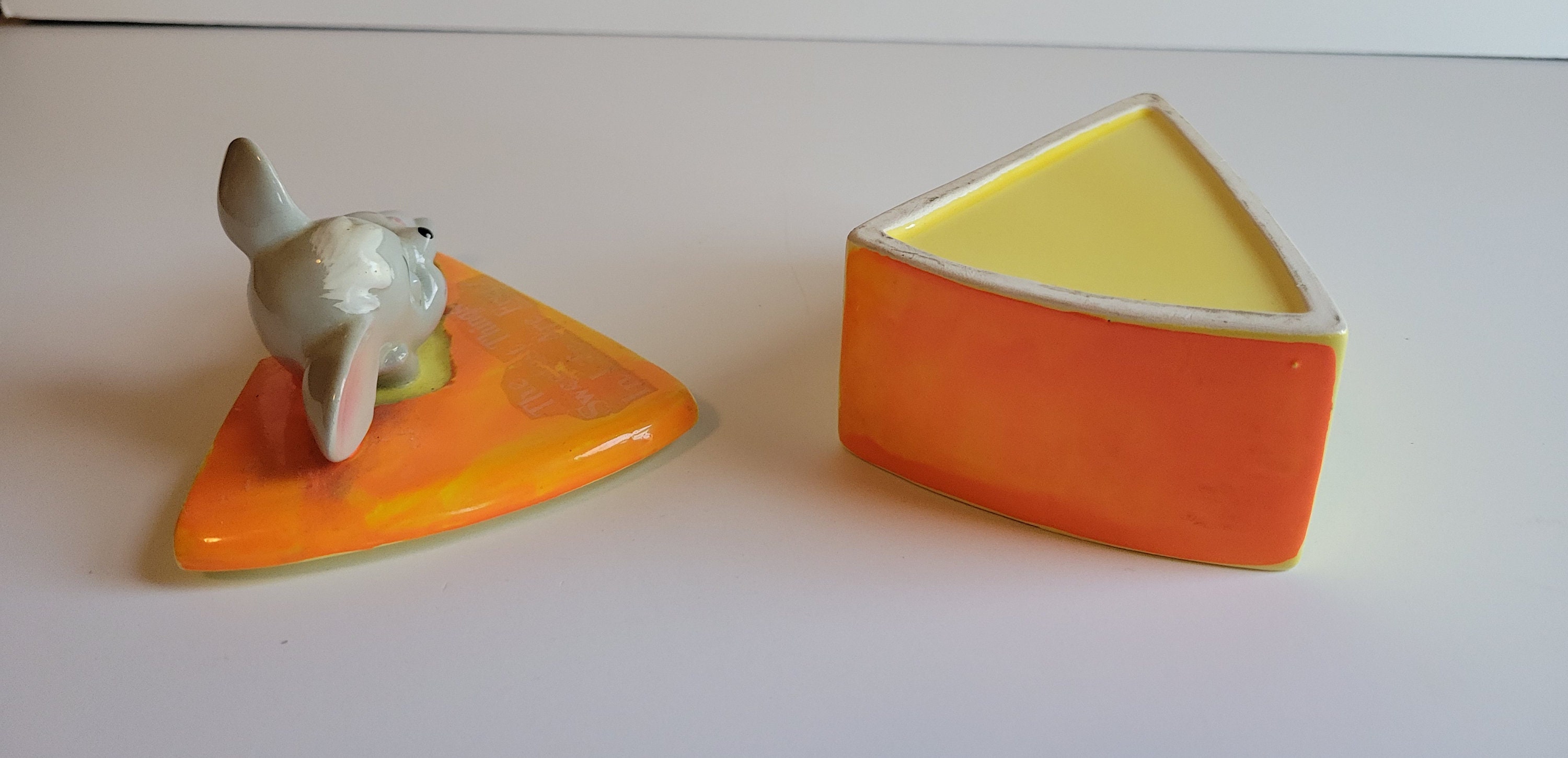 Mouse on Cheese Cheese Holder Cute Mouse Cheese Box Vintage Etsy