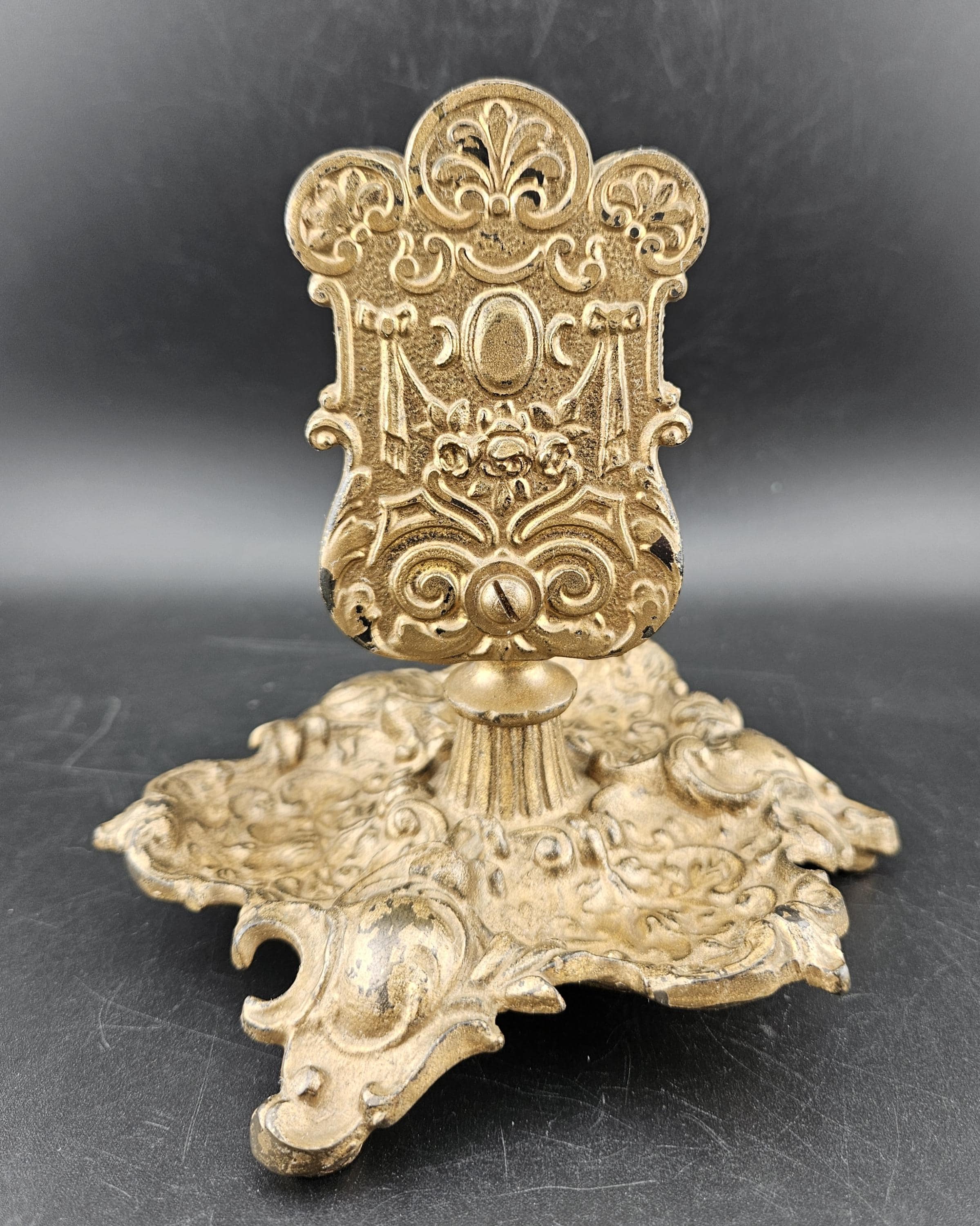 Antique Bradley & Hubbard Victorian Cast Iron Match Box Holder #2041 Marked USA