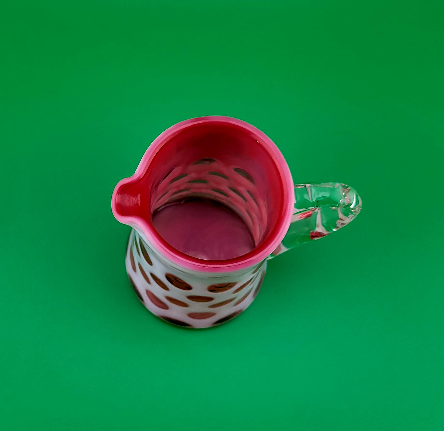 フェントン クランベリー オパールセント コイン ドット スモール