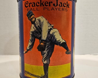 VTG 1992 Cracker Jack Round édition limitée Tin Diner Décoration de cabine