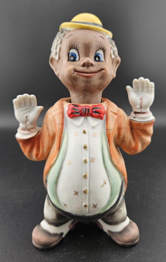 Lenwile Ardolt Bobblehead (noddler) Bisque Porcelain 1950s Made in