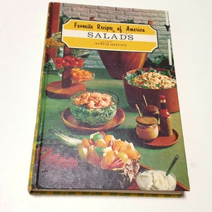 Jahrgang Salat Kochbuch 1958 Gute Haushaltsfuhrung Buch Salate Etsy