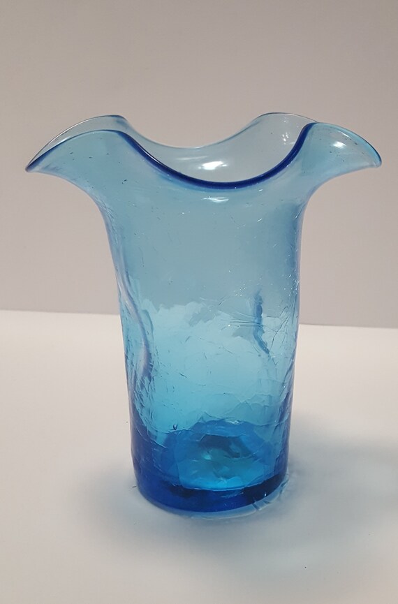 Vintage Blue Glass Vase Vintage Vase il 570xN sfhy
